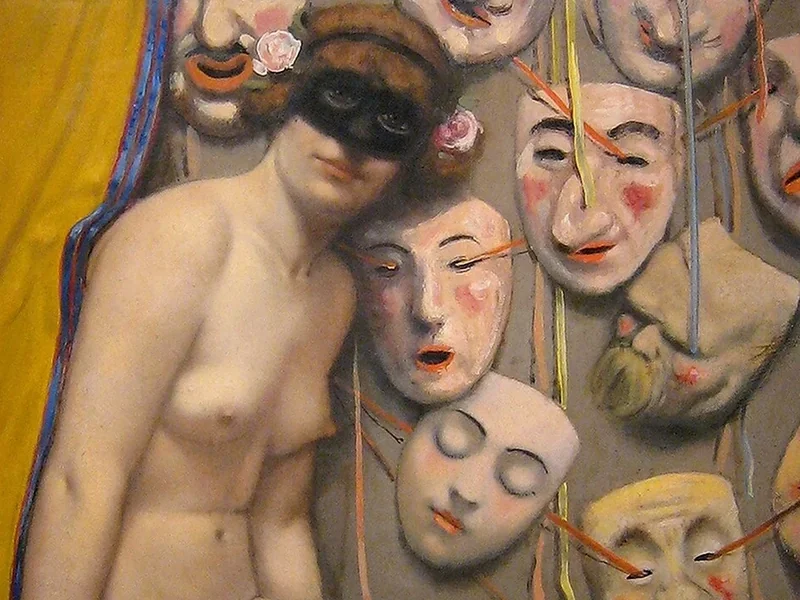 1862-Armand Rassenfosse - Il mercante di maschere (1917)